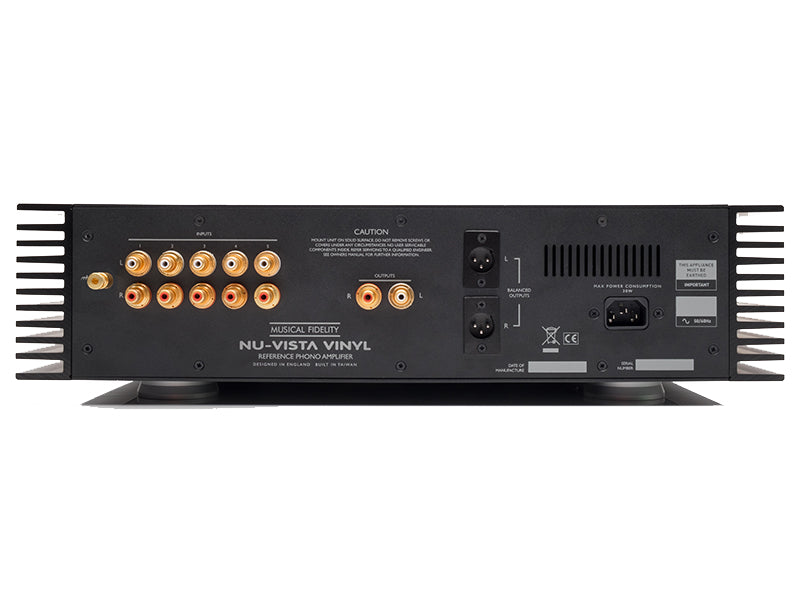 MUSICAL FIDELITY NU-VISTA VINYL NERO PREAMPLIFICATORE FONO NUOVO GARANZIA ITALIA