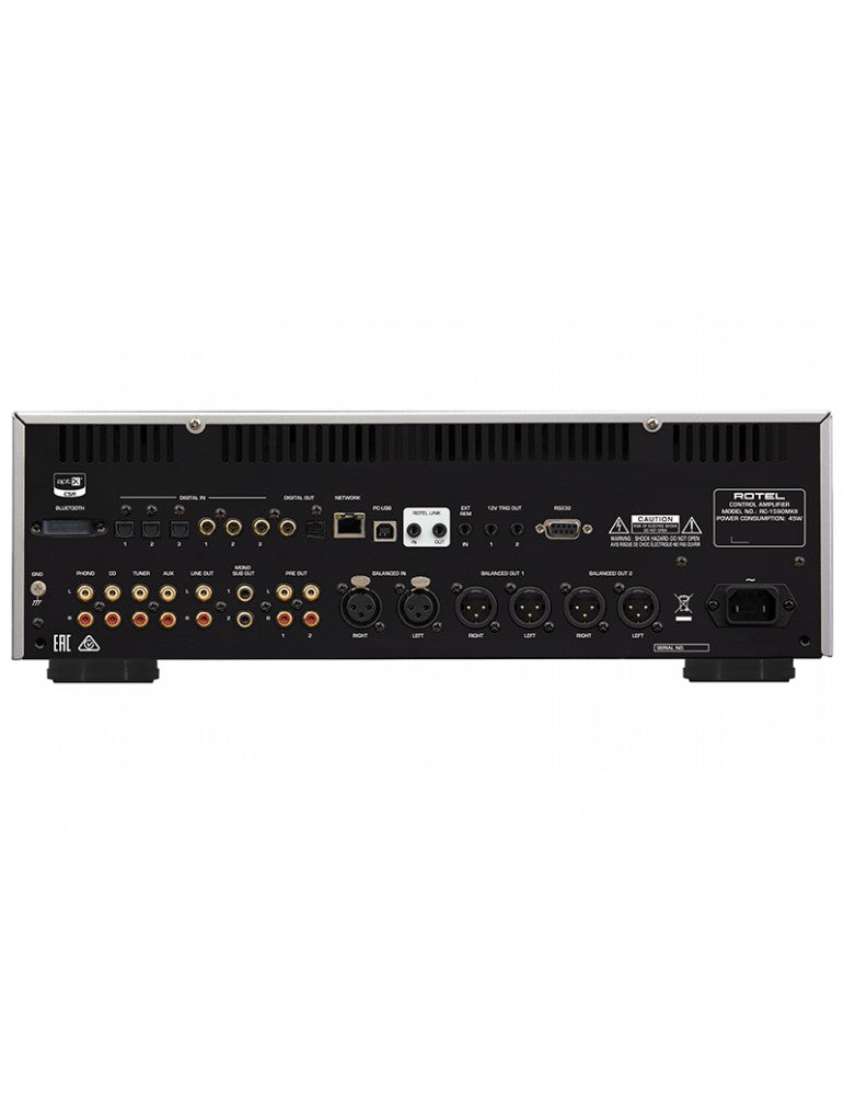 Rotel Rc 1592 MKII silver preamplificatore con dac e uscite bilanciate
