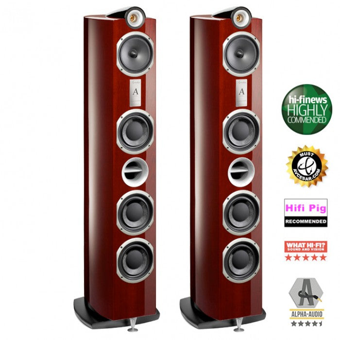 Triangle alpha mogano diffusori da pavimento 3 vie hi-end bass reflex