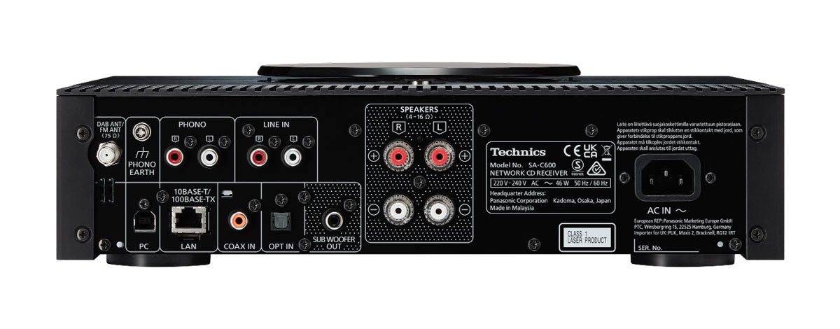 Technics SA-C600EG silver Network player con Amplificatore integrato