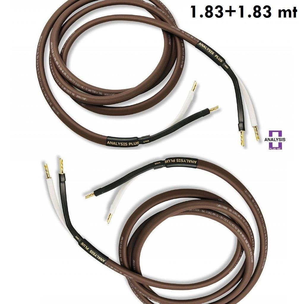 Cavi Per Diffusori Analysis Plus Chocolate Oval 12/2 &ndash; 1,8 Metri Coppia