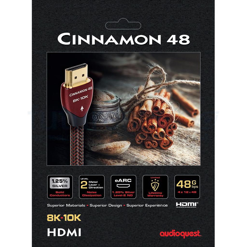Audioquest Cinnamon 48Gpbs cavo hdmi 8K 10K lunghezza 1 metro –  Audioevolutionhifi