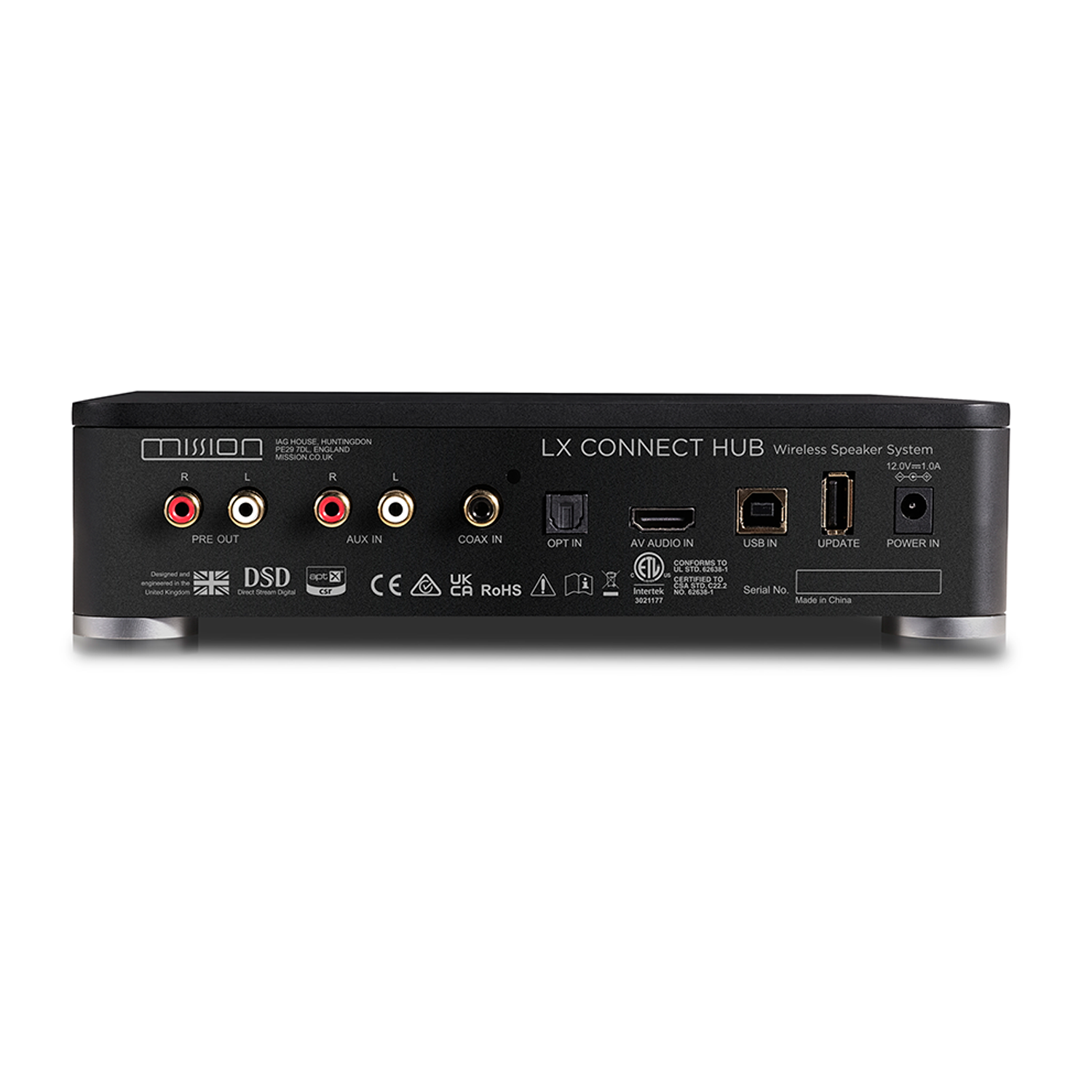 Mission LX CONNECT nero Sistema hi-fi digitale stereo wireless 60 W x 2