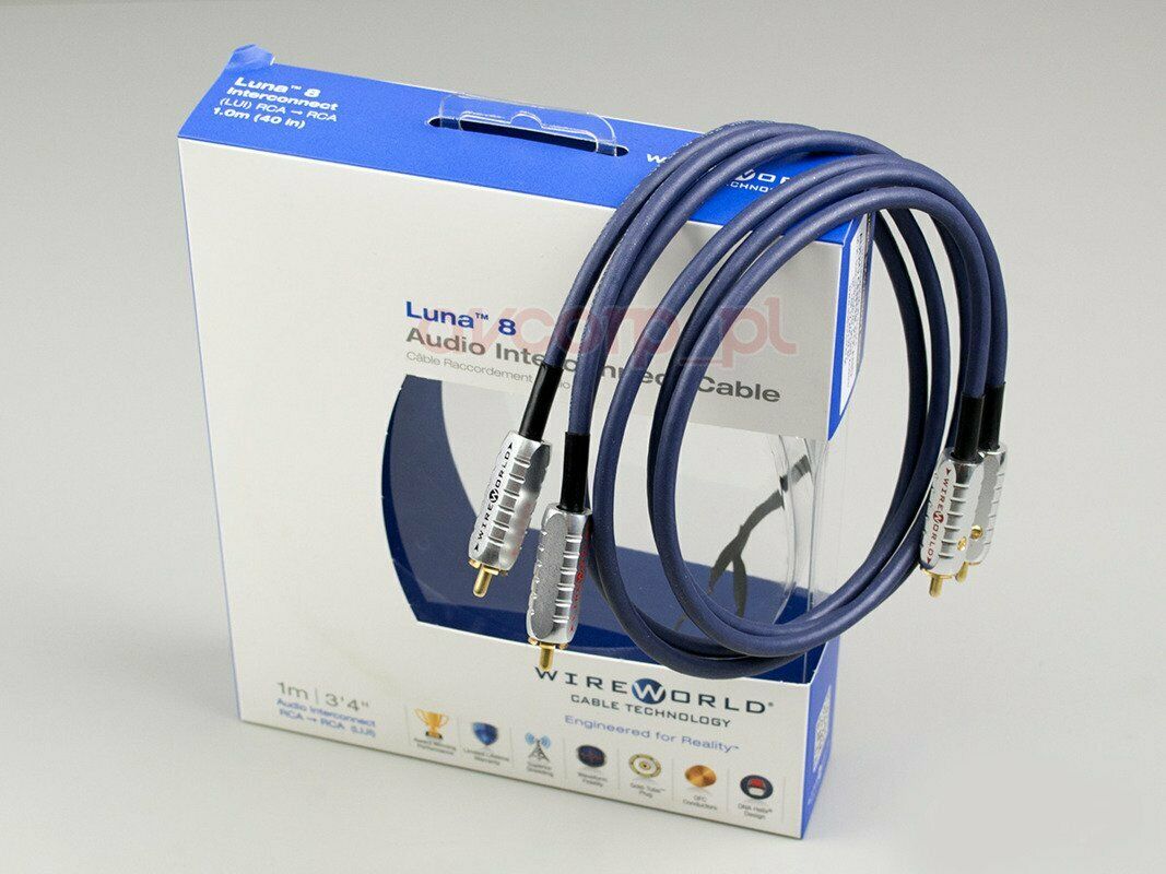Wireworld Luna 8 cavo rca in rame OFC sistema dna Helix 3 da 1MT