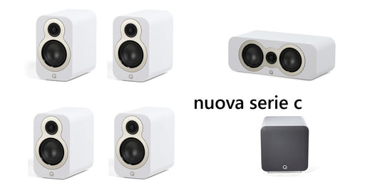 Q Acoustics KIT 5.1 serie C con subwoofer attivo colore bianco