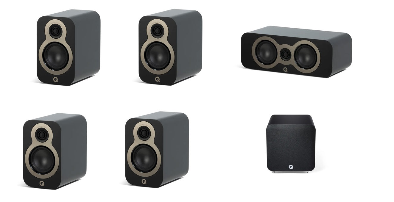 Q Acoustics KIT 5.1 serie C con subwoofer attivo colore nero
