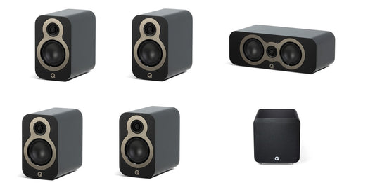 Q Acoustics KIT 5.1 serie C con subwoofer attivo colore nero