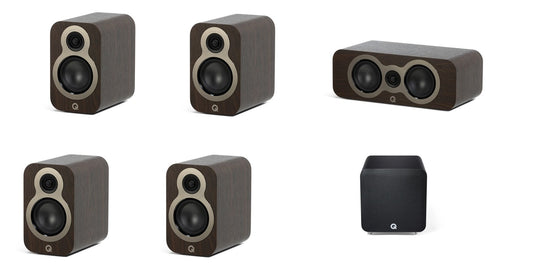 Q Acoustics KIT 5.1 serie C con subwoofer attivo colore legno scuro