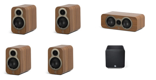 Q Acoustics KIT 5.1 serie C con subwoofer attivo colore legno chiaro