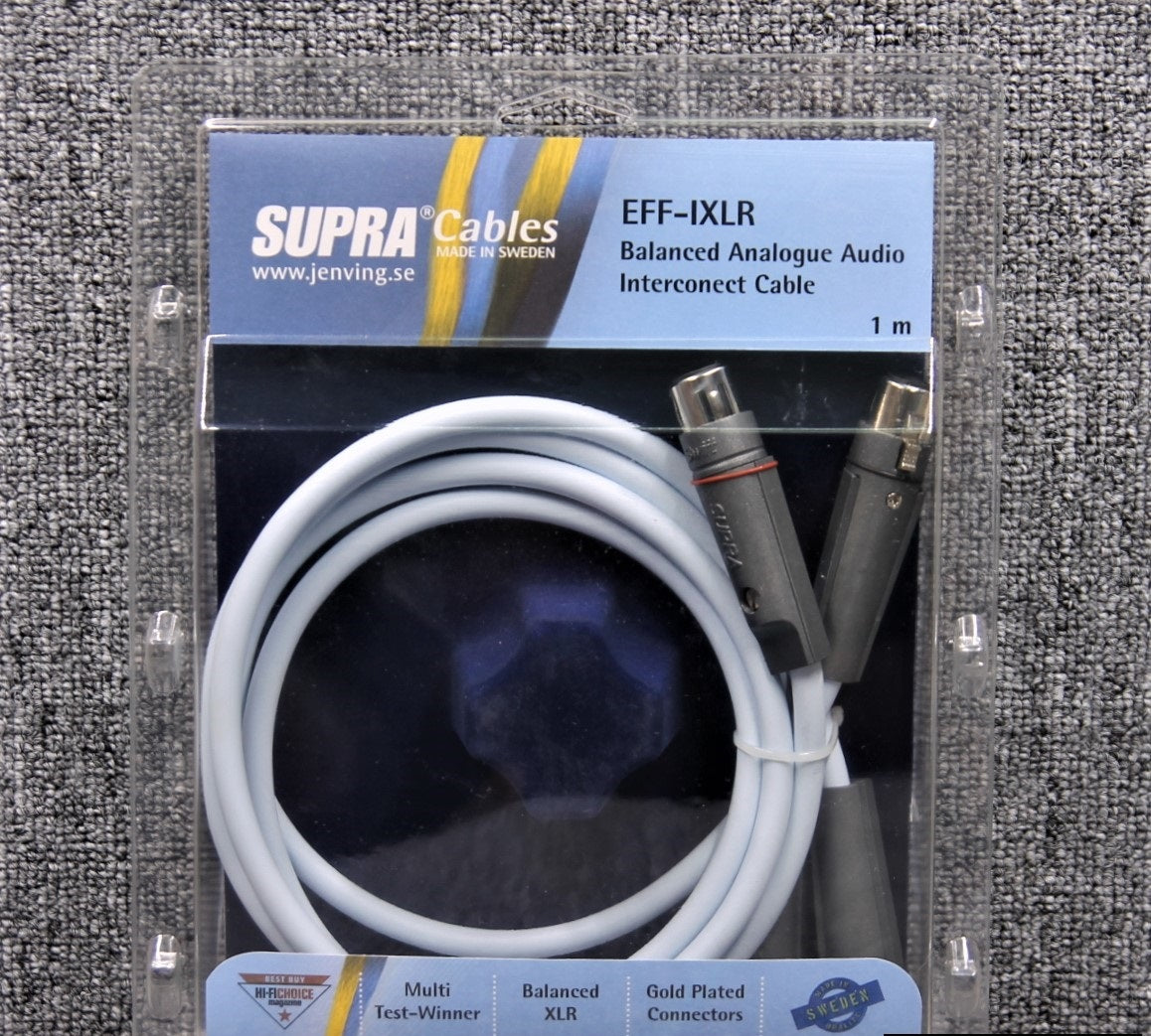 Supra EFF-I XLR-XLR da 1 metro cavo di segnale bilanciato