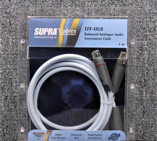 Supra EFF-I XLR-XLR da 1 metro cavo di segnale bilanciato