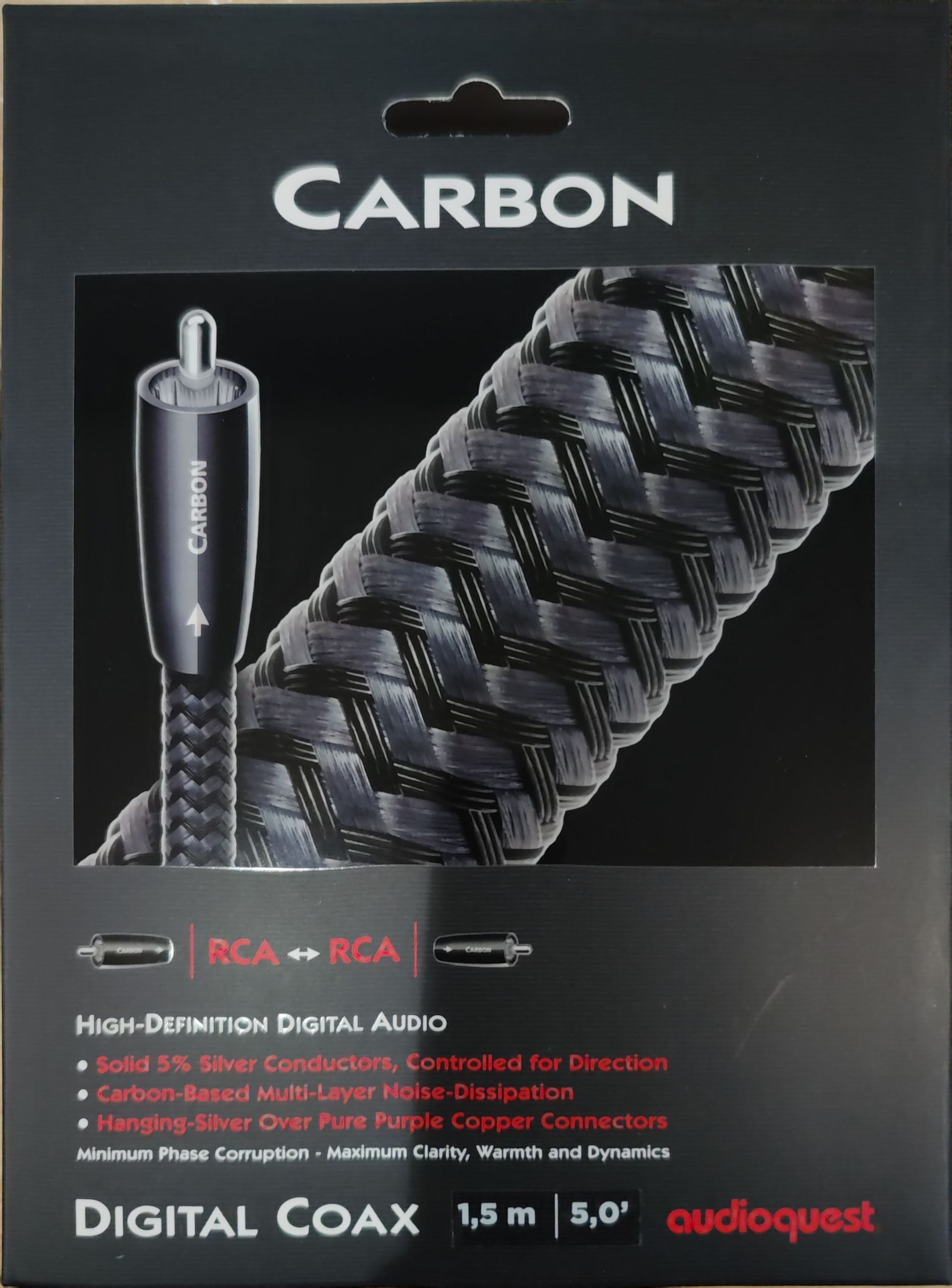 Audioquest CARBON coax da 1,5 mt cavo coassiale