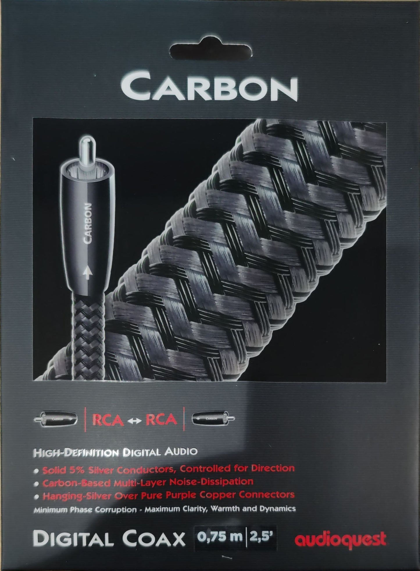 Audioquest CARBON coax da 0.75 mt cavo coassiale