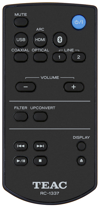 Teac AI-303 USB nero amplificatore con DAC Hi-Res DSD512 e PCM 384/32
