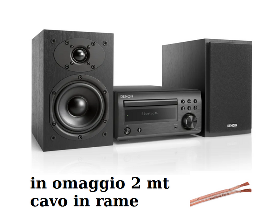 Denon RCDM41 DAB nero + casse sistema completo