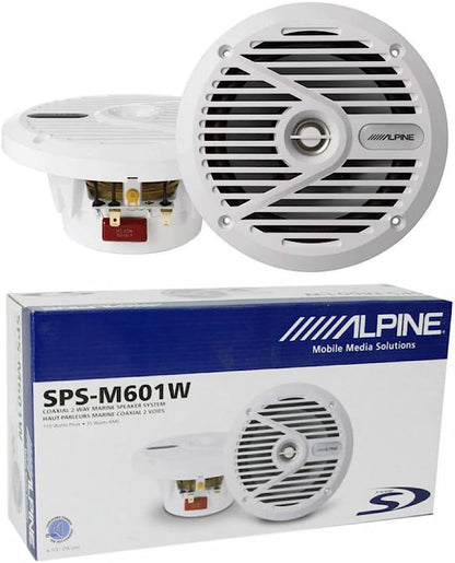 Alpine SPS-M601W coppia speaker marini da 16,5 cm coassiali