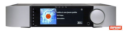 Moon 371 silver amplificatore stereo con streaming incorporato