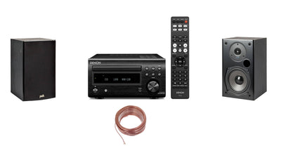 Denon RCDM41 nero + diffusori polk audio T15