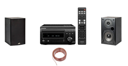 Denon RCDM41 nero + diffusori polk audio T15