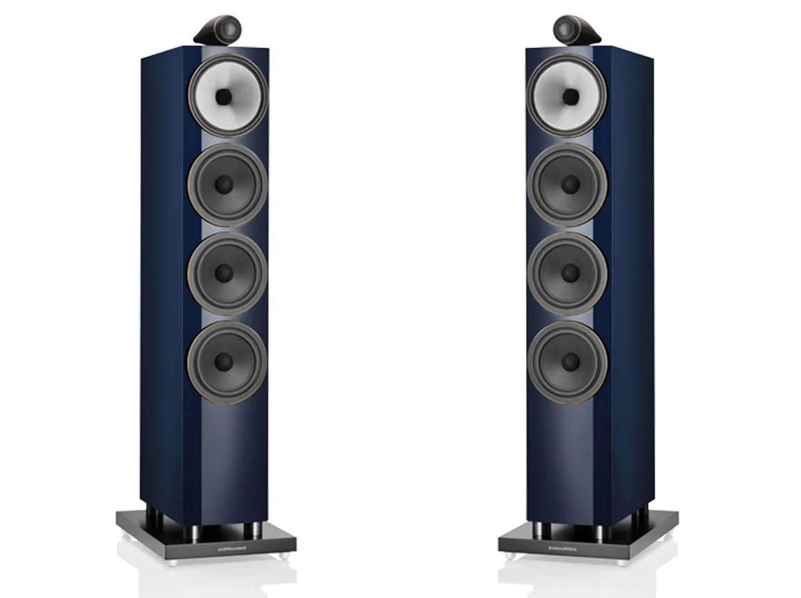 B&W 702 S3 signature Midnight Blue Metallic Diffusori da pavimento a 3 vie bass reflex