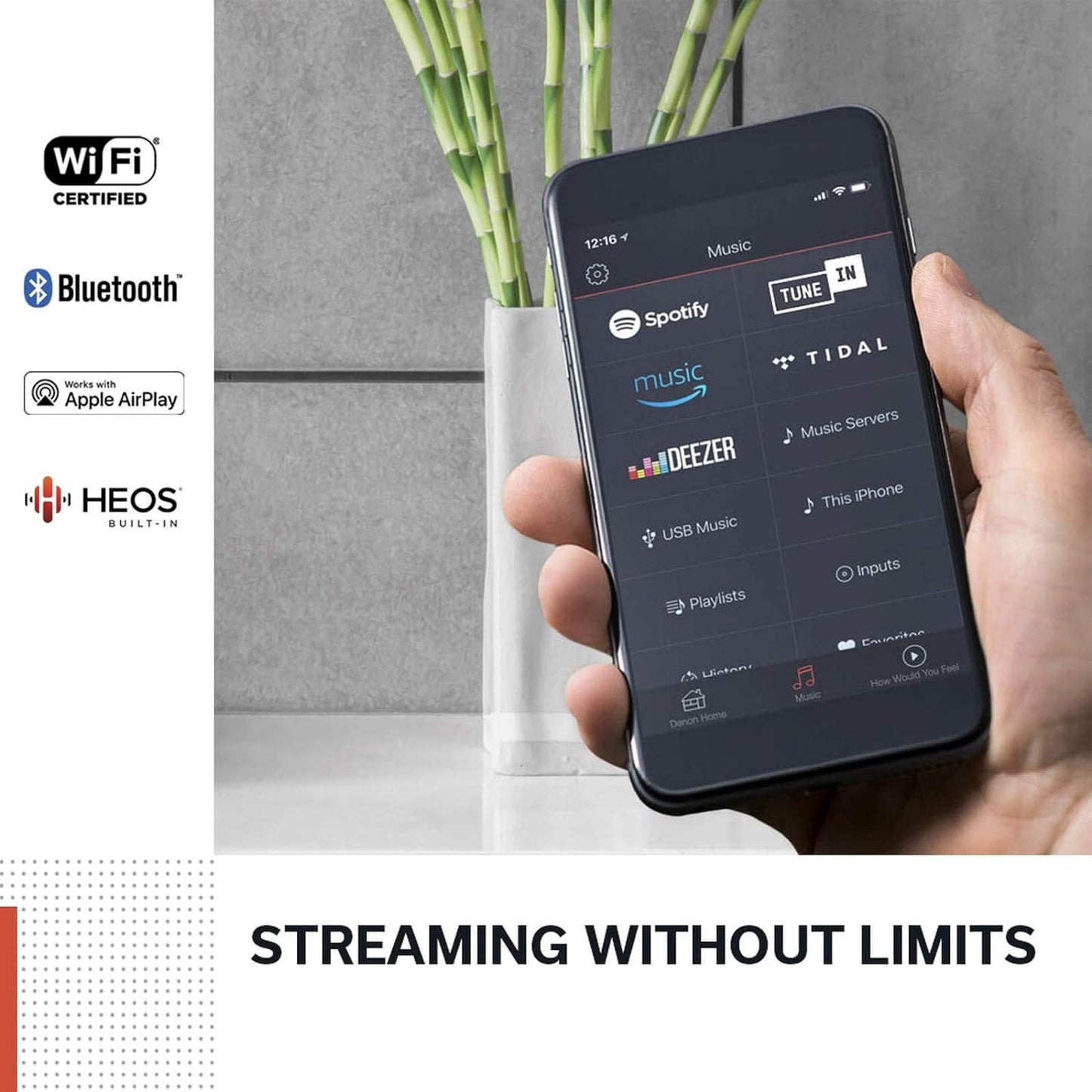 Denon Home 150 nero diffusore attivo wireless