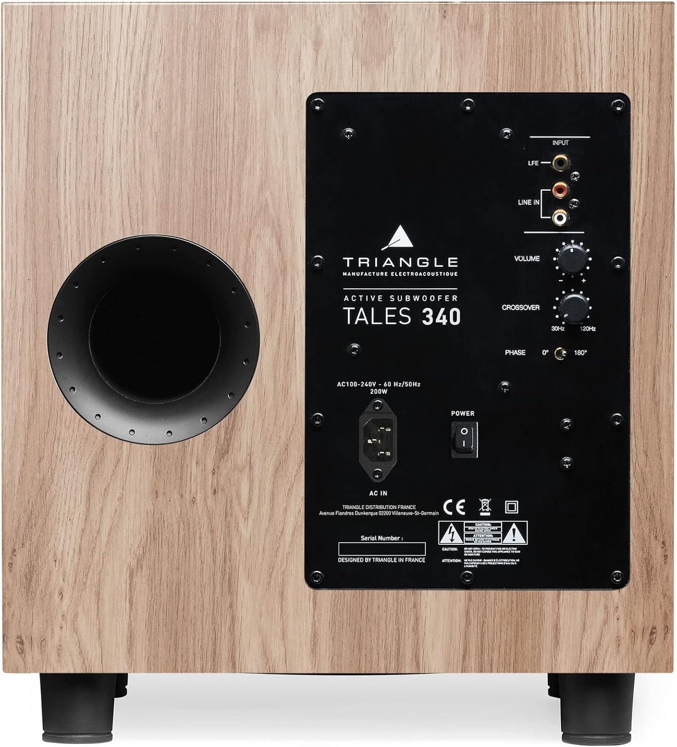 Triangle TALES 340 LIGHT OAK Subwoofer Hifi e Home Cinema