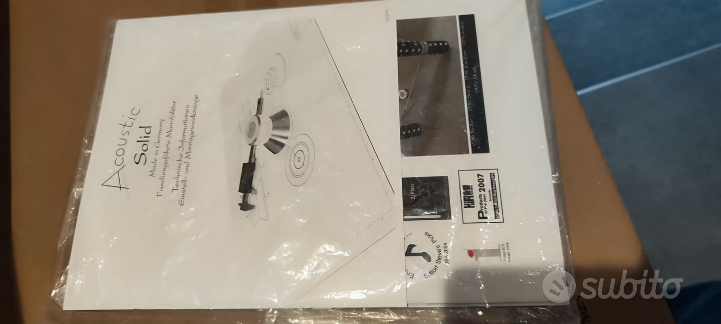 Giradischi acoustic solid wood black USATO come nuovo