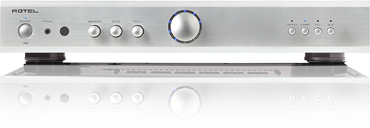 Rotel A8 silver amplificatore 2 canali classe AB con telecomando