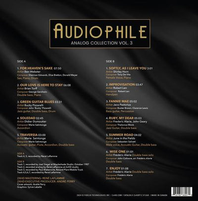 2xHD Audiophile Analog Collection Vol. 3 on 180-gram LP