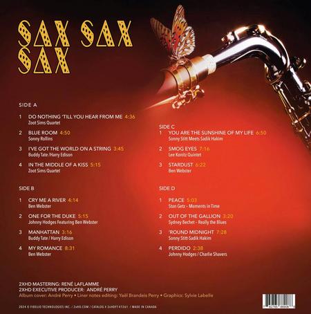 2xHD Sax Sax Sax Vol. 1 180g 2LP Deluxe Edition