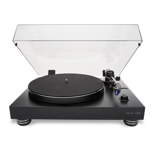 Argon Audio TT-4 MK2 nero giradischi con fono integrato e ortofon 2mblu