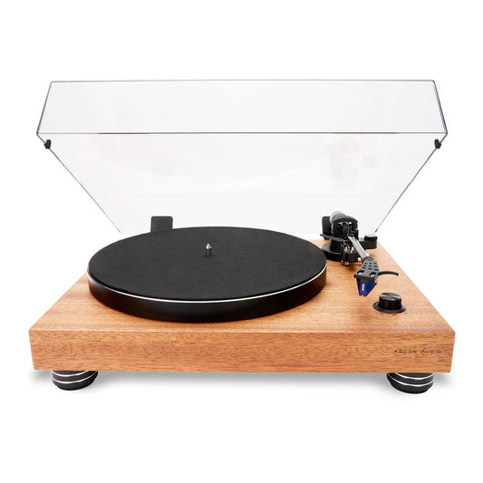 Argon Audio TT-4 MK2 mogano giradischi con fono integrato e ortofon 2mblu