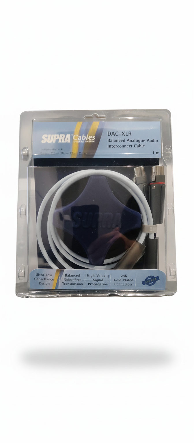 SUPRA DAC-XLR AUDIO DA 1 METRO COPPIA CAVI BILANCIATI