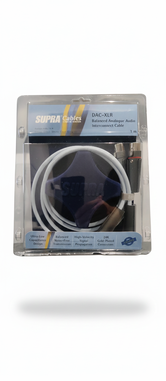SUPRA DAC-XLR AUDIO DA 1 METRO COPPIA CAVI BILANCIATI
