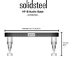 Solidsteel HF-B nero laccato tavolino 1 ripiano