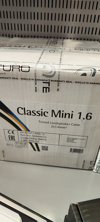 Supra classic mini 1.6 white cavo multifilare in rame OFC 5N di purezza