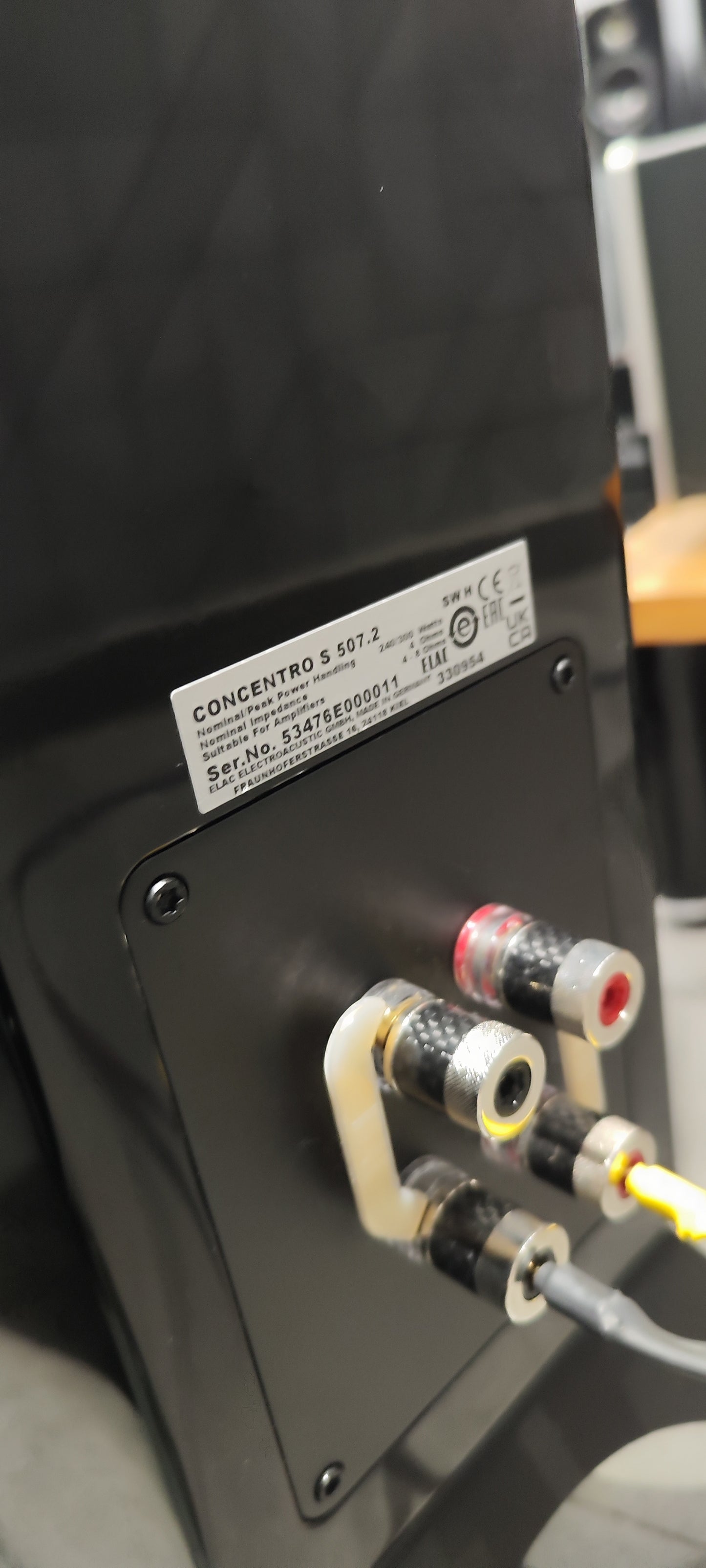 Elac Concentro S 507.2 nero laccato diffusori 3 vie EX DEMO