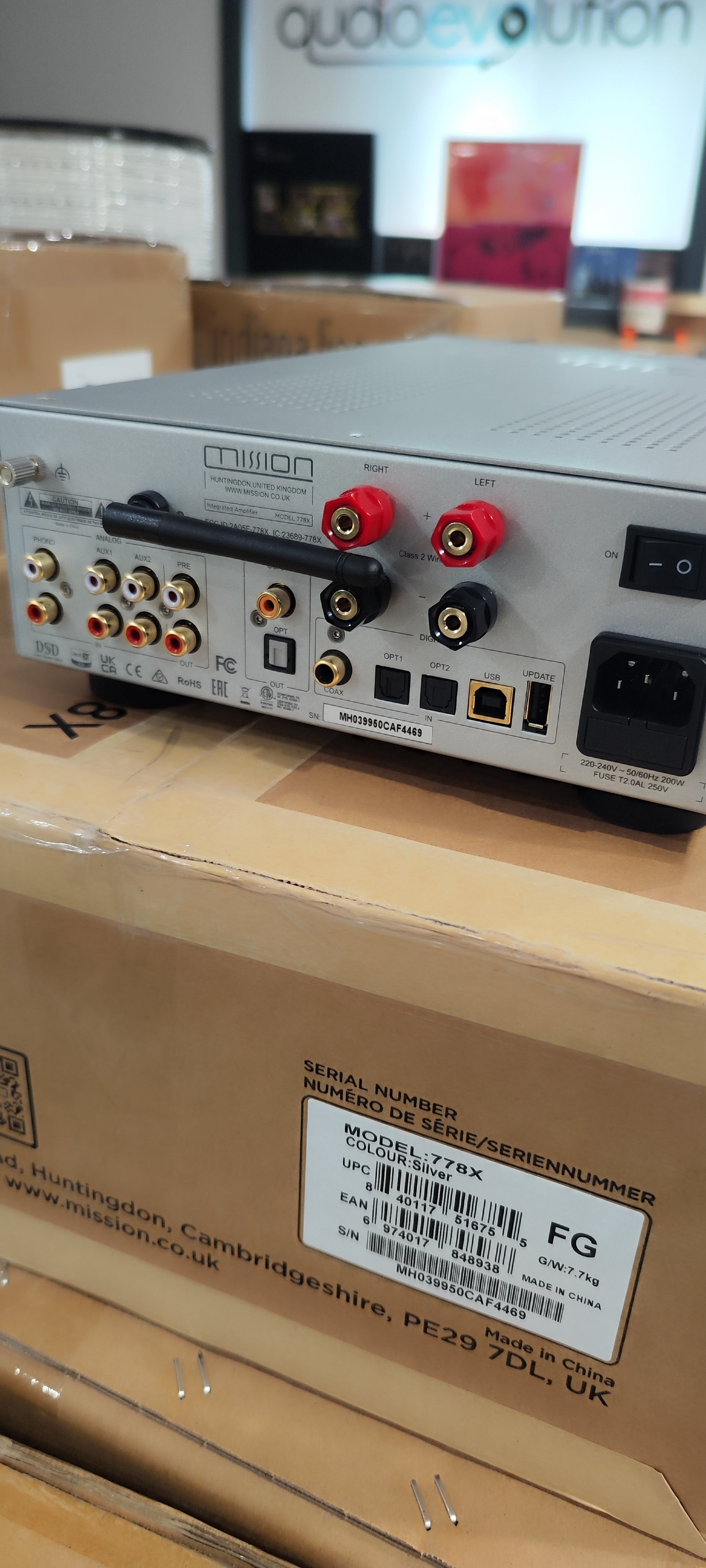 Mission 778x silver amplificatore con fono e dac ES9018K2M e BT EX-DEMO