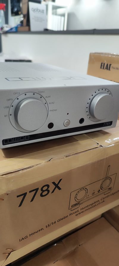 Mission 778x silver amplificatore con fono e dac ES9018K2M e BT EX-DEMO