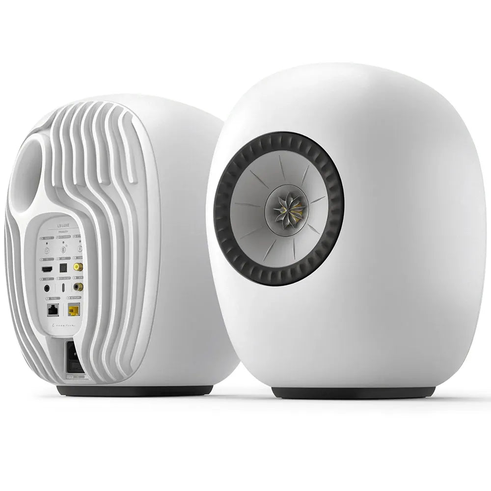 Kef LS Luxe Mineral white diffusori wireless Hi-Fi
