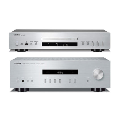 Yamaha A-S201 silver + CD-S303 silver + cavo bundle hifi