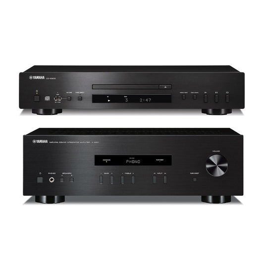 Yamaha A-S201 nero + CD-S303 nero + cavo bundle hifi