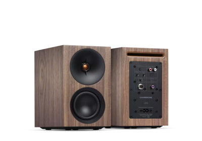 Cambridge L/R Small walnut diffusori amplificati compatti