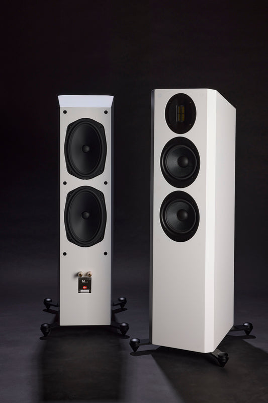 Scansonic M20.2 bianche diffusori pavimento 2 vie con radiatore passivo