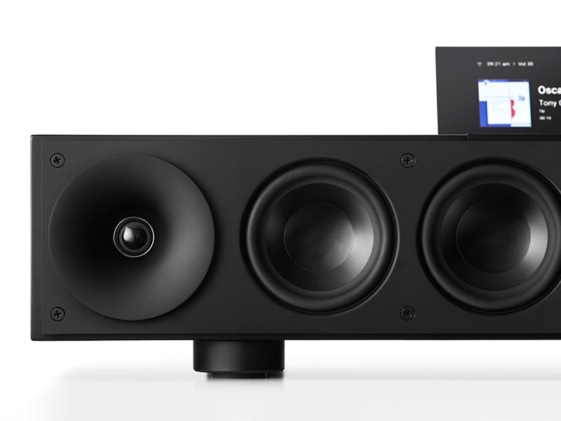 Primare Allt-i-Ett Sistema/Soundbar All-in-one di design