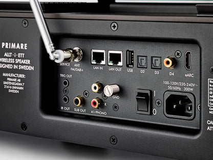 Primare Allt-i-Ett Sistema/Soundbar All-in-one di design