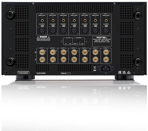 Rotel RMB1587 MKII silver finale 7 canali da 155 watt rms