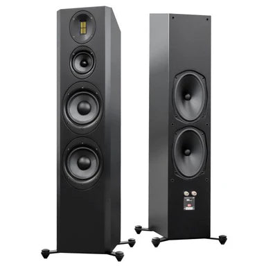 Scansonic M20.2 nere diffusori pavimento 2 vie con radiatore passivo