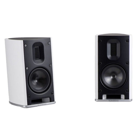 Scansonic MB1B bianco diffusori 2 vie da scaffale