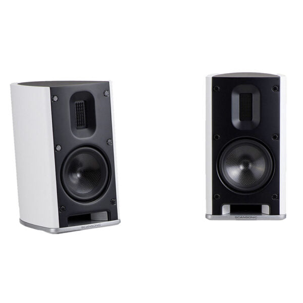 Scansonic MB1B bianco diffusori 2 vie da scaffale